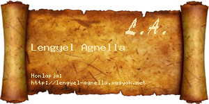 Lengyel Agnella névjegykártya
